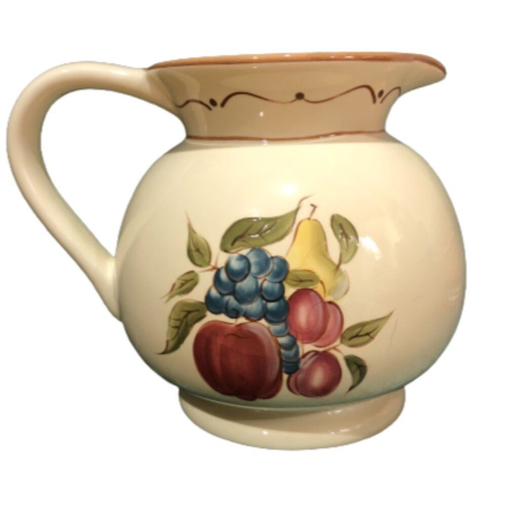"Around The Orchard" Hand-Painted Pitcher by Home 🌸